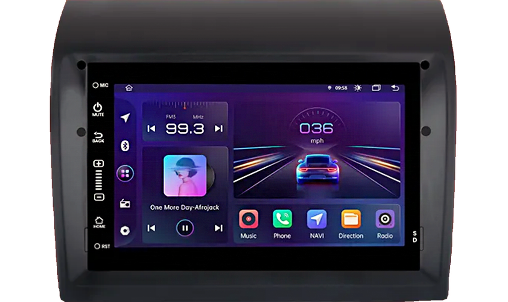 Azom XBO Multimedia Bilstereo | <strong>FIAT CITROËN PEUGEOT 2006-2022+ (Husbil)</strong> | 7" | Android 12.0 | DAB+ | GPS
