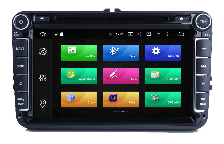 AZOM MX4 Multimedia Bilstereo | <strong>VW SKODA SEAT</strong> | 8" IPS HD | Android | DAB+ | GPS | 2DIN