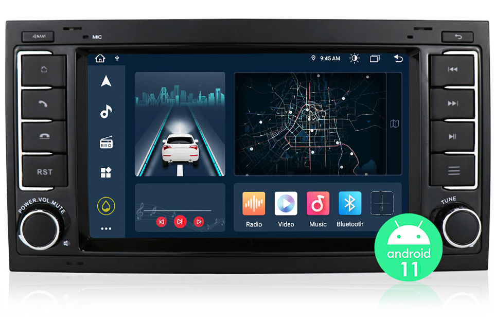 AZOM MX5 Multimedia Bilstereo | <strong>VW Touareg Multivan T5 2003 - 2012 </strong> | 7" IPS HD | Android | DAB+ | GPS | 2DIN