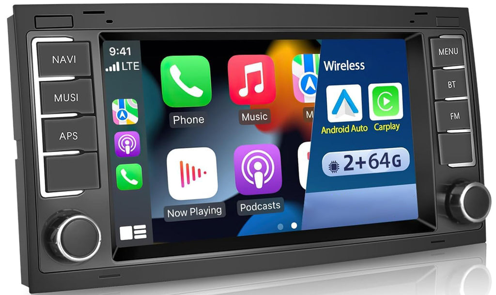 AZOM MX5 Multimedia Bilstereo | <strong>VW Touareg Multivan T5 2003 - 2012 </strong> | 7" IPS HD | Android | DAB+ | GPS | 2DIN