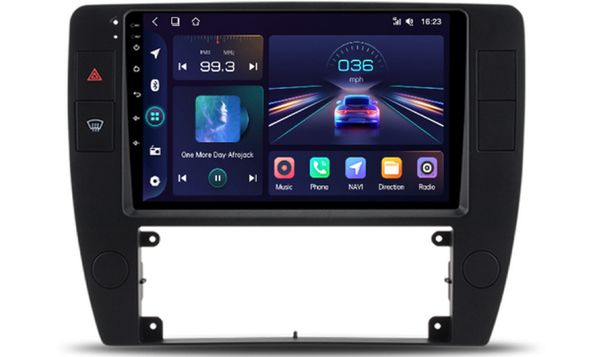 AZOM MX4 Multimedia Bilstereo | <strong>Volkswagen Passat B5 2000 – 2005</strong> | 9" IPS HD | Android | DAB+ | GPS | 2DIN