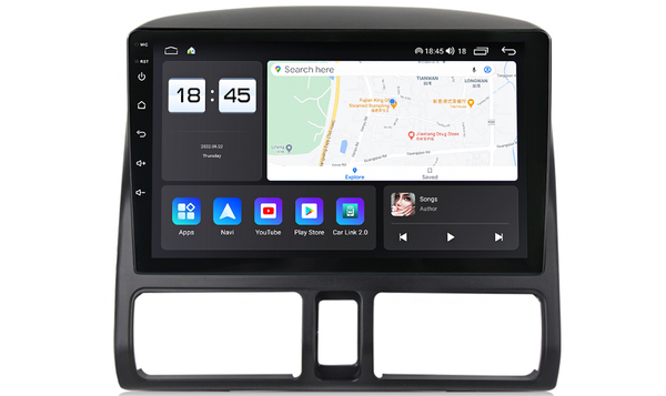 AZOM DLR Multimedia Bilstereo | <strong>HONDA CR-V 2001 - 2006</strong> | 9" IPS HD | Android | DAB+ | GPS
