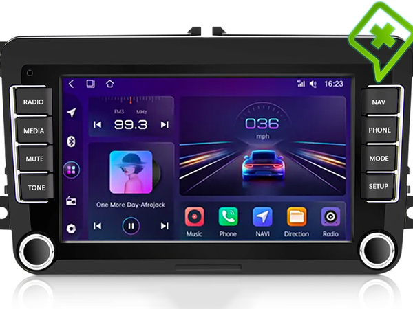 AZOM MX4 PLUS Multimedia Bilstereo |<strong>VW SKODA SEAT | 7″ QLED HD 1280 * 720 | Android | OCTA CORE 2ghz |</strong> DAB+ | GPS |