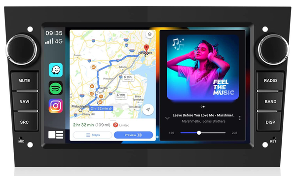 AZOM KLG Multimedia Bilstereo OPEL ASTRA ZAFIRA VECTRA CORSA Android DAB+ GPS