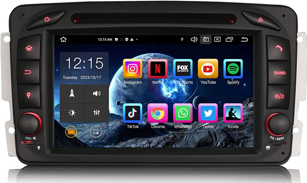 AZOM MX9 Multimedia Bilstereo | <strong>Mercedes Benz W209 W210 W203 W170 C208/W208 W168 W463 W639 Vaneo 1996 – 2008</strong> | 9" IPS HD | Android | DAB+ | GPS