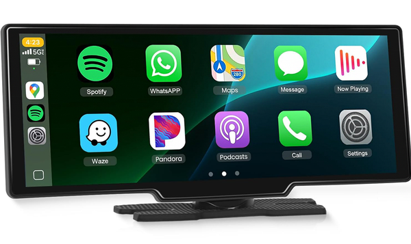 AZOM DAX3 Skärm | <strong>Carplay/Android-Auto (Inbyggd Dashcam) Passar alla Bilmodeller</strong> | 10" IPS 4K HD | 24H Park assistent | GPS | AUX | Bluetooth