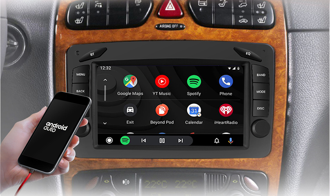 AZOM MX9 Multimedia Bilstereo | Mercedes Benz W209 W210 W203 W170 C208 ...