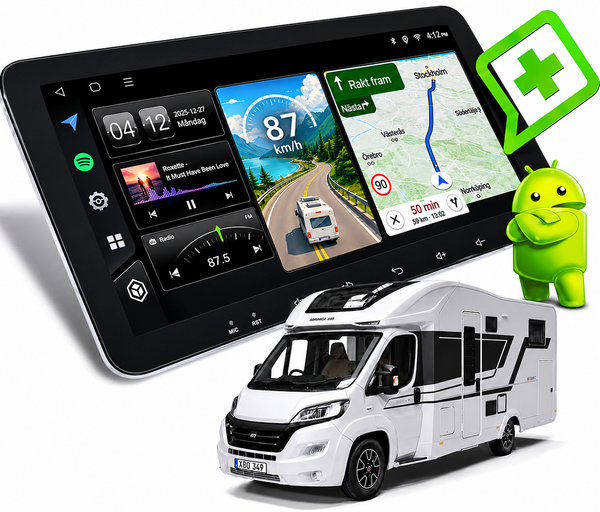 Azom XBO PLUS (STOR SKÄRM) Multimedia Bilstereo | FIAT DUCATO CITROËN PEUGEOT HUSBIL 2006 - 2026 | 10.33″ QLED HD | Android | OCTA CORE 2ghz | GPS |