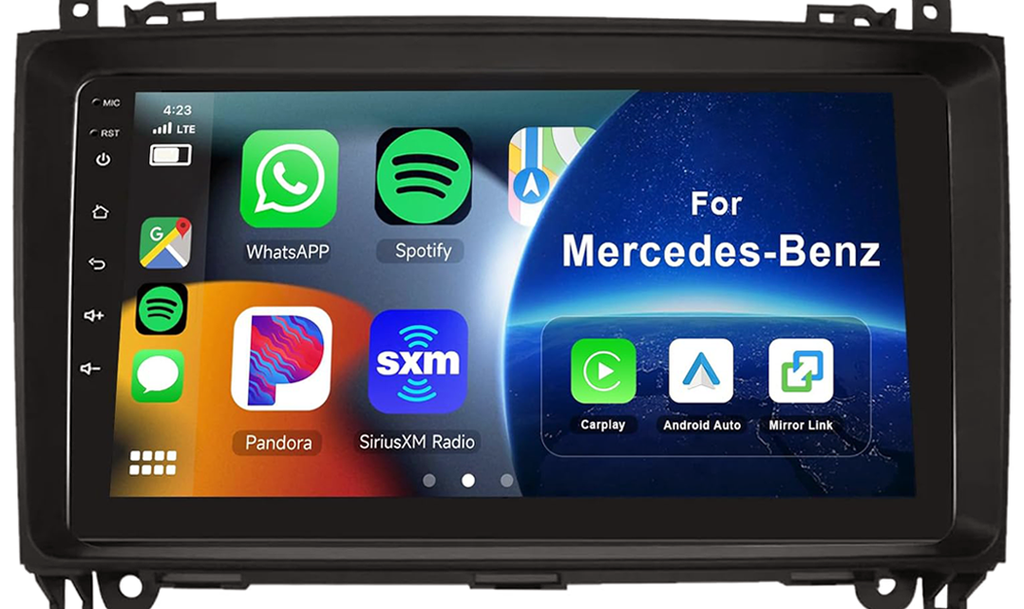 AZOM MX9 Multimedia Bilstereo | <strong>Mercedes Benz B200 Sprinter Viano Vito W906 W639 W169 W245 - VW Crafter - 2003 - 2020</strong> | 9" IPS HD | Android | DAB+ | GPS