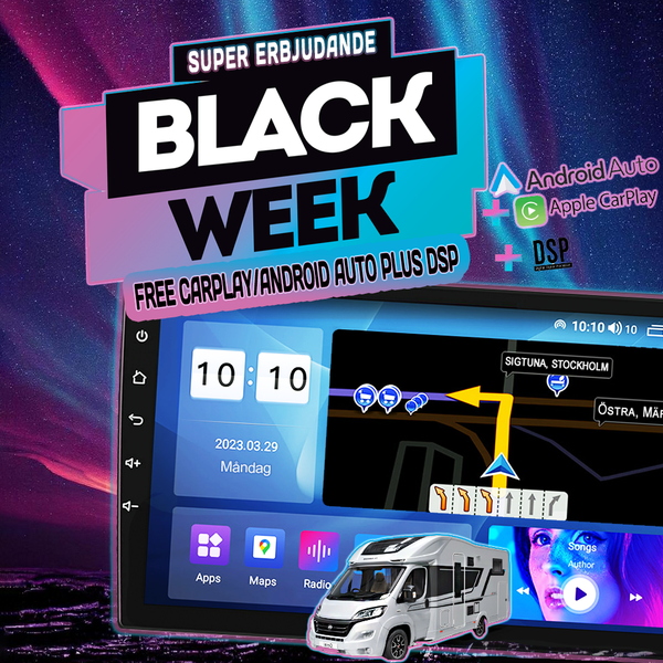 Azom XBO <strong>(STORSÄLJARE)</strong> Multimedia Bilstereo | <strong> FIAT DUCATO CITROËN PEUGEOT HUSBIL 2006 - 2024+ </strong> | 9" | DAB+ | GPS | BLACK WEEK 2025 (Inkl Carplay/Aauto/DSP)