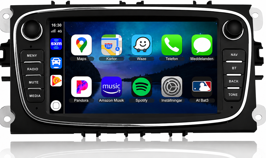 AZOM REX Multimedia Bilstereo | FORD FOCUS MONDEO C-MAX S-MAX GALAXY KUGA 2008 - 2012 | 7" IPS HD | Android | GPS | 2DIN