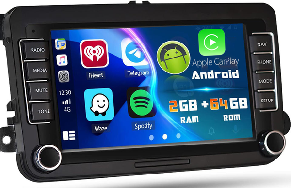 AZOM MX4 Multimedia Bilstereo | <strong>VW SKODA SEAT</strong> | 7" IPS HD | Android | DAB+ | GPS | 2DIN