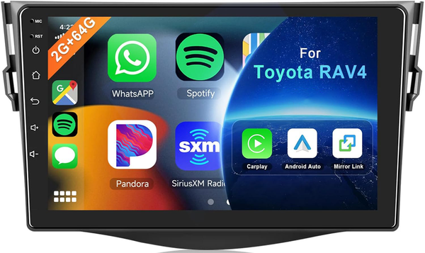 AZOM DNX Multimedia Bilstereo | TOYOTA RAV4 2005 - 2015 | 9" IPS HD | Android | DAB+ | GPS | 2DIN