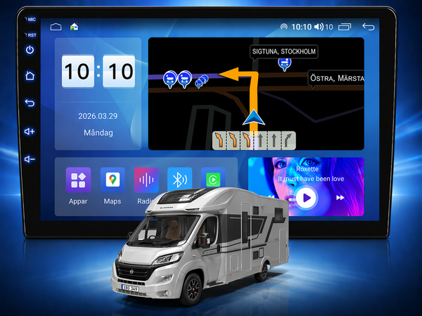 Azom XBO <strong>(STORSÄLJARE)</strong> Multimedia Bilstereo | <strong> FIAT DUCATO CITROËN PEUGEOT HUSBIL 2006 - 2026 </strong> | 9" | DAB+ | GPS |