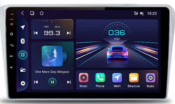 AZOM DNX Multimedia Bilstereo | TOYOTA AVENSIS T25 2002 - 2008 | Andriod | 9" IPS HD | DAB+ | GPS |