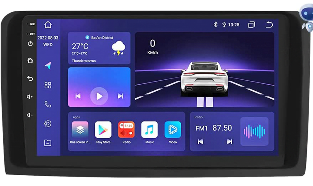 AZOM VLX Multimedia Bilstereo | <strong>VOLVO S80 1998-2006</strong> | 9" IPS HD | Android 11.0 | DAB+ | GPS | 2DIN