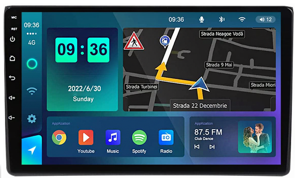 AZOM RFX Multimedia Bilstereo | <strong>AUDI A4 S4 RS4 2000 - 2008</strong> | 9" IPS HD | Android | DAB+ | GPS | 2DIN