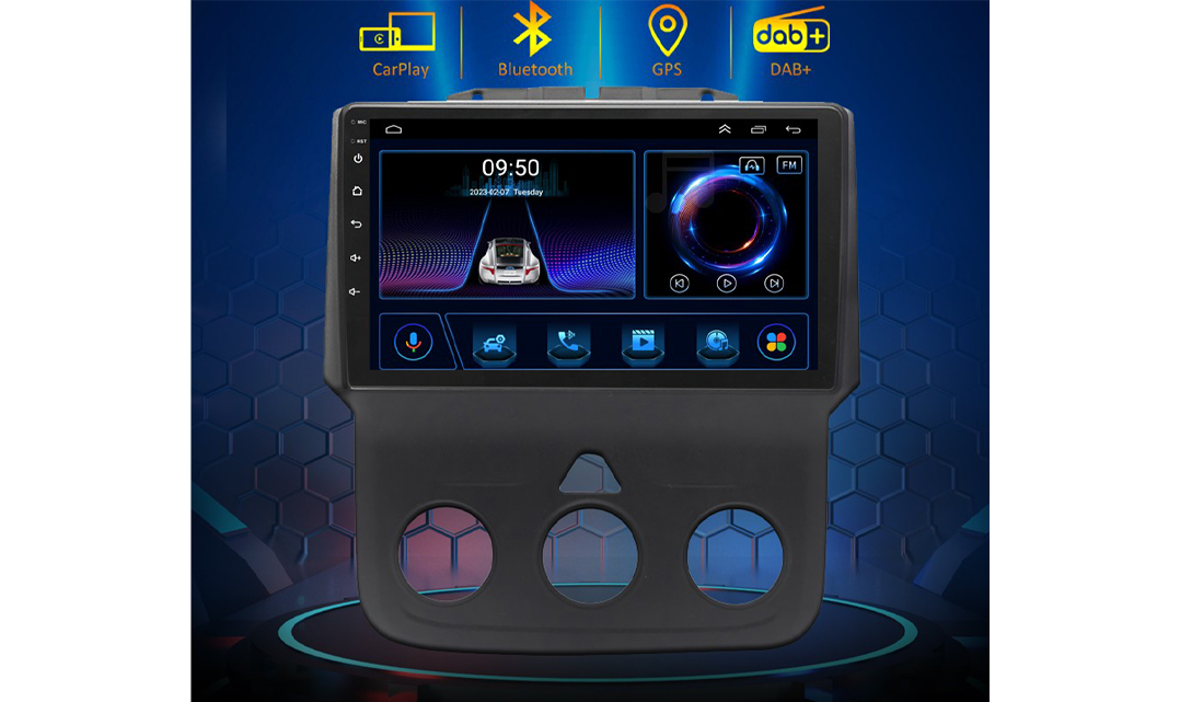 AZOM KLX Multimedia Bilstereo | Dodge Ram 1500 2500 3500 2013- 2019 ...