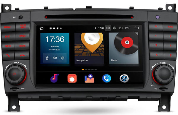 AZOM MX9 Multimedia Bilstereo | <strong>Mercedes Benz A-class B-class G-Class  Sprinter Viano Vito W169 W203 W209 W245 W463 W906 W639 B160-200</strong> | 7" IPS HD | Android | DAB+ | GPS