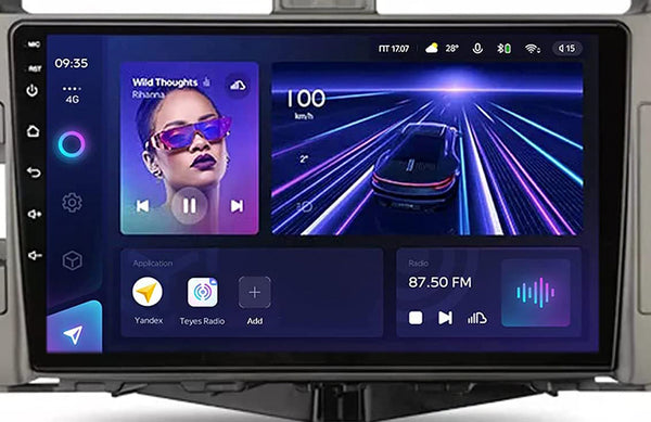 AZOM DNX Multimedia Bilstereo | TOYOTA Land Cruiser Prado 150 2009-2013  | 9" IPS HD | Android | DAB+ | GPS |