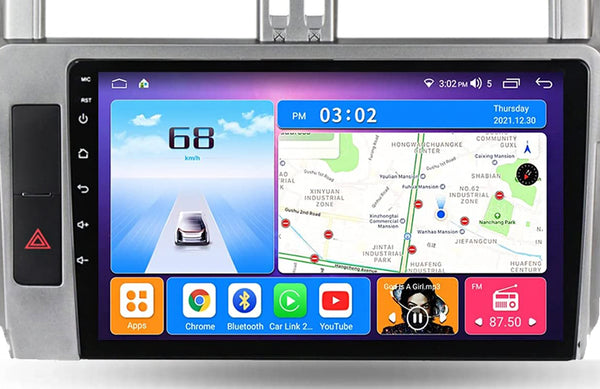 AZOM DNX Multimedia Bilstereo | TOYOTA Land Cruiser Prado 150 2013 - 2017  | 9" IPS HD | Android | DAB+ | GPS |