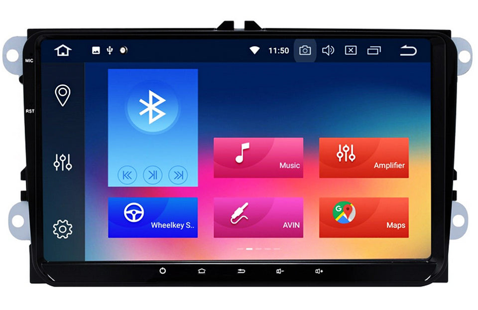 AZOM MX4 Multimedia Bilstereo | <strong>VW SKODA SEAT</strong> | 9" IPS HD | Android 11.0 | DAB+ | GPS