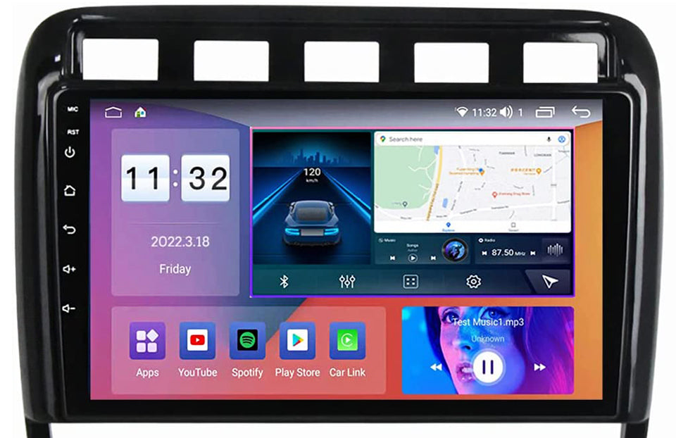 AZOM ZX1 Multimedia Bilstereo | <strong>PORSCHE CAYENNE 2002-2010</strong> | 9" | Android 11.0 | DAB+ | GPS |